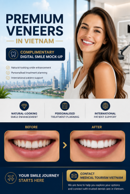 Premium veneers in Vietnam with digital smile planning and natural-looking cosmetic dentistry